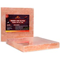 grillart® Piedra de sal premium XL para asar (2 unidades cuadradas) – Piedra de sal para barbacoa de alta calidad para…